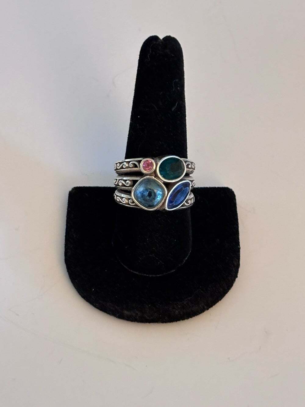 Brighton Ring ELORA GEMS VITRAIL Cushion Cut Size 10